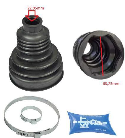 Kit Coifa Homocinética Câmbio - Tripoide - Fiesta New 2013 a 2016