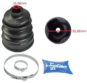 Kit Coifa Homocinética Câmbio - Tripoide - City 1.5 16v 2009 a 2014