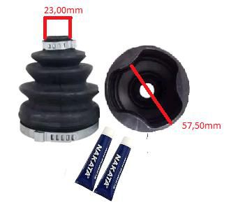 Kit Coifa Homocinética Câmbio - Tripoide - Spin 1.8 8V 2013 a 2019