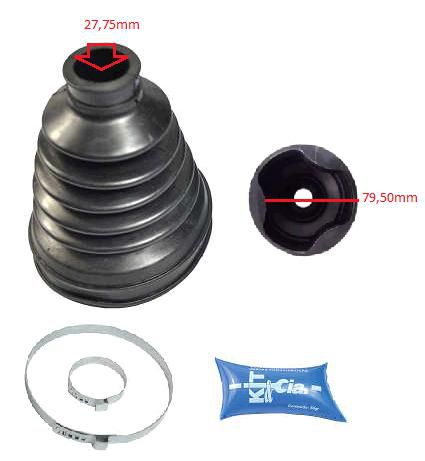 Kit Coifa Homocinética Câmbio - Tripoide - S10 2.2/2.4 8v - 4.3 12v 1998 a 2011