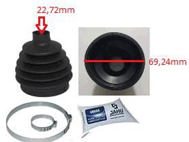 Kit Coifa Homocinética Câmbio - Tripoide - FIT 1.4/1.5 16v 2004 a 2015