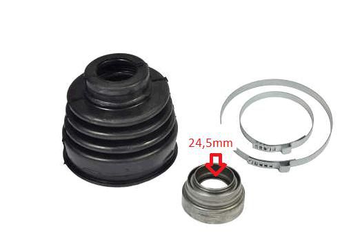 Kit Coifa Homocinética Câmbio - 2 Abraçadeiras 24,5mm - Palio 1.0/1.3/1.4 8v - 1.0/1.3 16v após 1996...