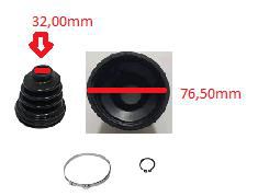 Kit Coifa Homocinética Câmbio - 1 Abraçadeira - Siena 1.5 8v 2000 a 2004