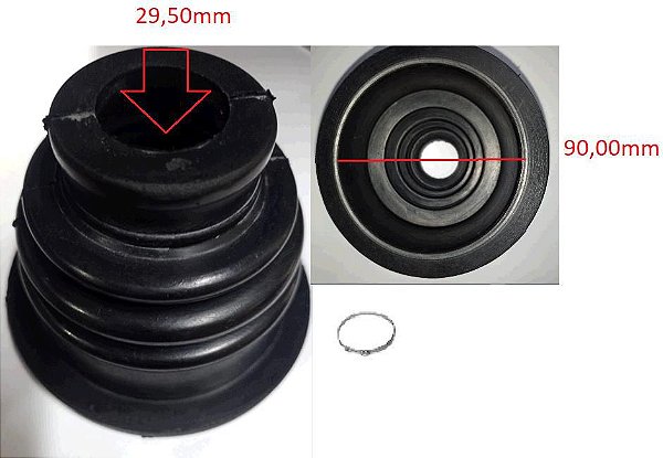 Kit Coifa Homocinética Câmbio LE - C/Rolamento 25,8mm Alojamento 45mm / Externo 120mm - Clio 1.6 8v 1996 a 1999