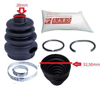 Kit Coifa Homocinética Câmbio - Prisma 1.0/1.4 8v 2007 a 2013