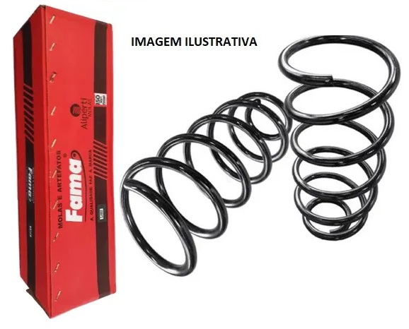 Par Mola Suspensão Traseira - Palio 1.0/1.3/1.5/1.6 8v/16v 1996 a 2000