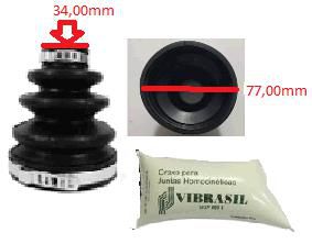 Kit Coifa Homocinética Câmbio - Xsara 1.6/1.8/2.0 8v/16v 1997 a 2006