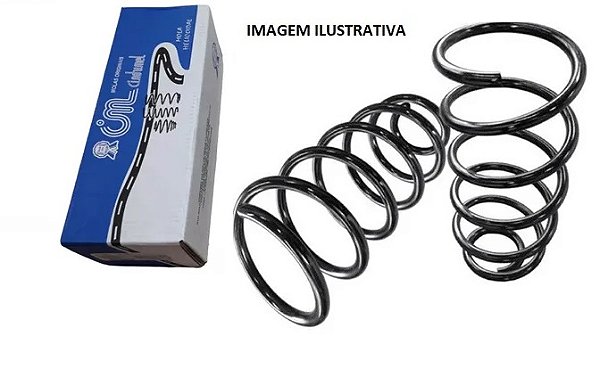 Par Mola Suspensão - Dianteira - Ponta Fechado - Uno 1.3 8v 1984 a 1991
