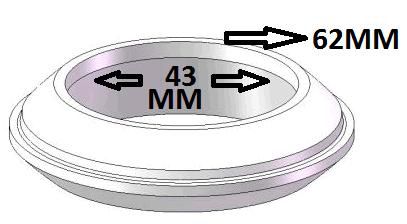 Anel/Gaxeta Escapamento - Del Rey 1.6 8v - CHT 1990 a 1991