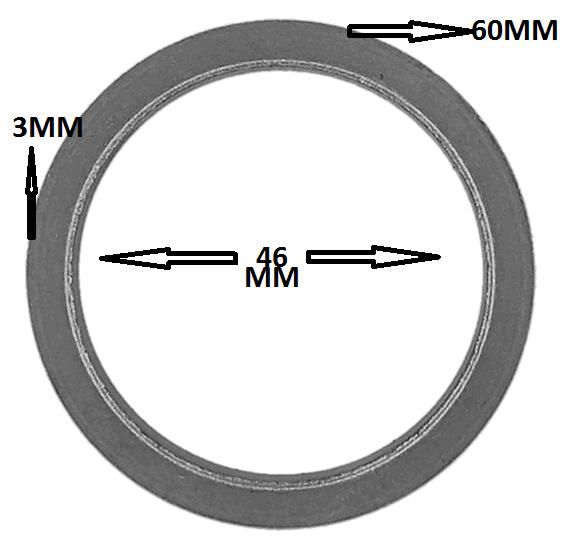 Junta Anti Ruido do Escapamento - Monza 1.6/1.8/2.0 8v 1982 a 1996