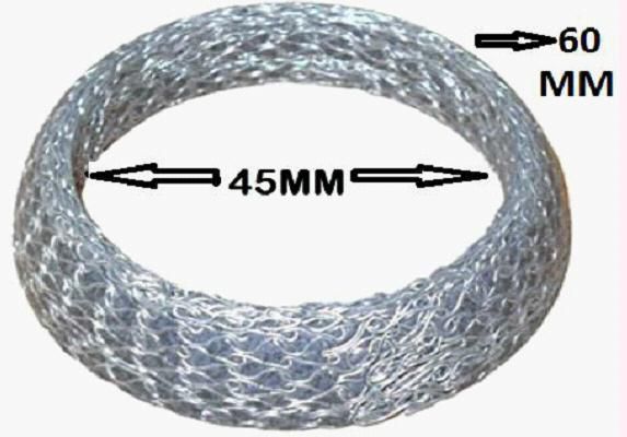 Anel/Gaxeta Escapamento - Civic 1.7 16v 2001 a 2006 / Malha Aço