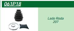 Kit Coifa Homocinética Roda - Peugeot 206 1.0 16v 2001 a 2005