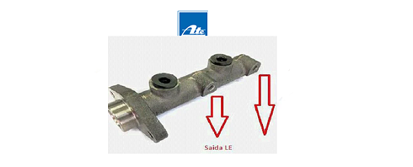 Cilindro Mestre de Freios Saida LE - S10 4.3 12v 1999 a 2003 - C/ABS