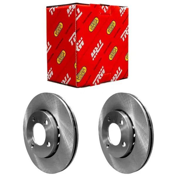 Par Disco Freio Dianteiro - 256mm x 22mm - Ventilado - UP 1.0 12v após 2014...