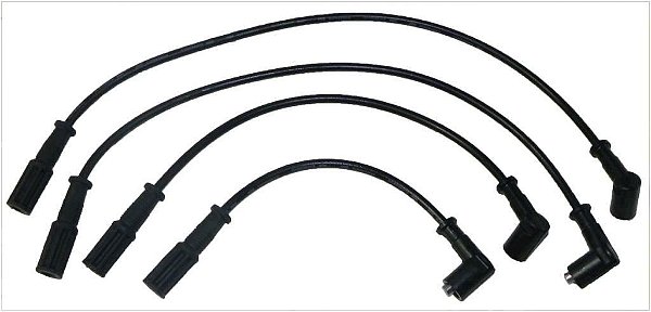 Jogo Cabo Vela Ignição - 4 Cabo S/Pino - Siena 1.3 8v - Fire após 2003...