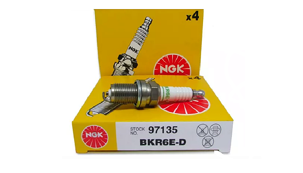 Jogo 4 Velas Ignição - BMW 320i 2.0 24v V6 1992 a 2000 - Gas - BKR6ED