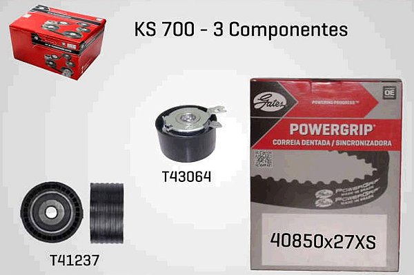 Kit Correia Dentada - Kangoo 1.6 16v após 1998... - 132 Dentes / 27mm