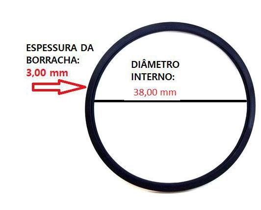 Anel Oring Milimétrico - 38,00mm x 3,00mm - Universal