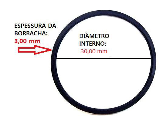 Anel Oring Milimétrico - 30,0mm x 3,00mm - Universal