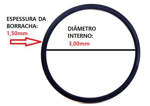 Anel Oring Milimétrico - 3,00mm x 1,50mm - Universal