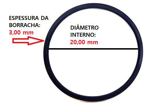 Anel Oring Milimétrico - 20,00mm x 3,00mm - Universal