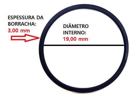 Anel Oring Milimétrico - 19,00mm x 3,00mm - Universal