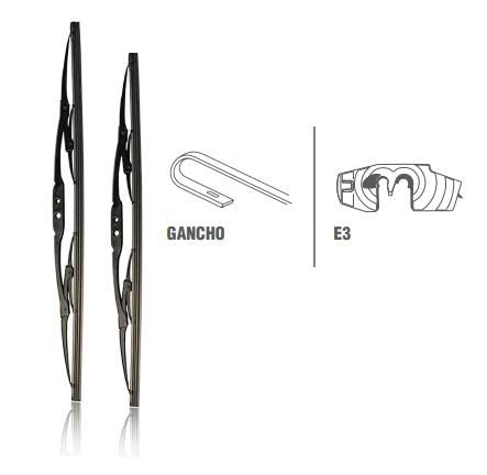 Par Palheta Dianteira 28"/27" - Edge 3.5 24v após 2016... - Lado Motorista / Passageiro