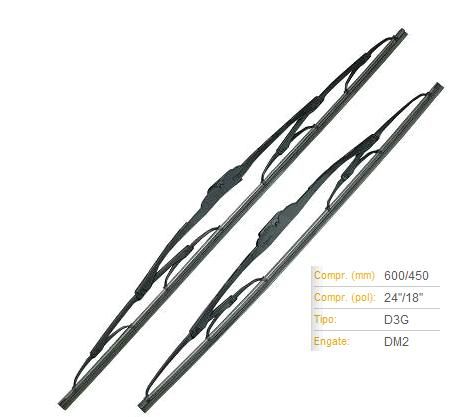 Par Palheta Dianteira 24"/18" - Santa Fe 2.7 24v - 3.5 24v 2006 a 2013 - Lado Motorista / Passageiro - Conexão G