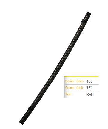 Palheta Traseira 16" - Refil - Peugeot 306 1.8 8v/16v - 1.8/2.0 16v 1993 a 2002 - Conexão G