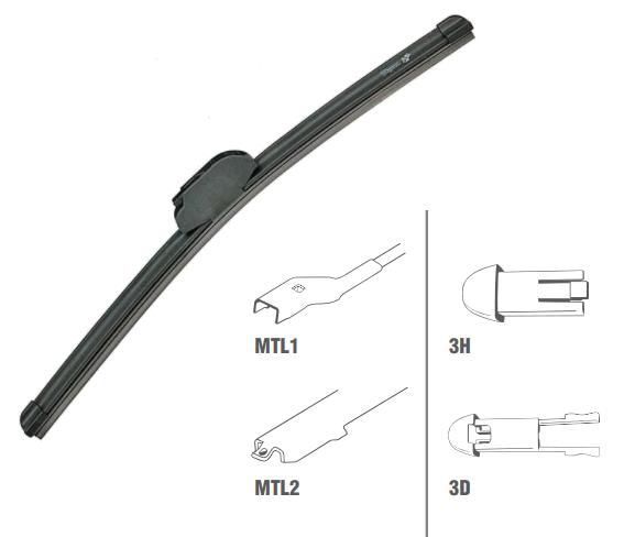 Palheta Dianteira 16" - C3 Picasso 1.5/1.6 16v 2011 a 2020 - Lado Passageiro