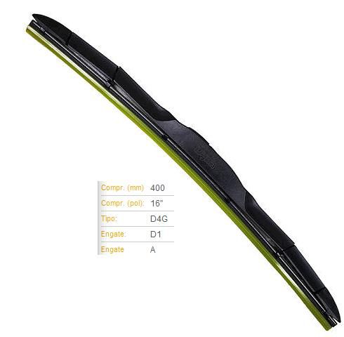 Palheta Dianteira 16" - Hibrida - Santa Fe 3.3 V6 2018 a 2020 - Lado Passageiro - Gancho