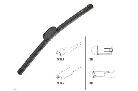 Palheta Dianteira 14" - FIT 1.4/1.5 16v 2009 a 2021 - Lado Passageiro