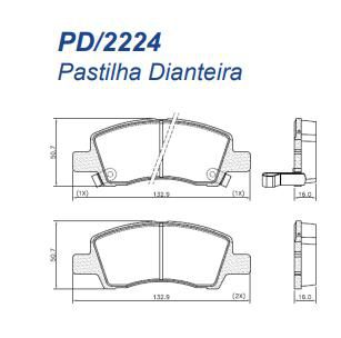 Jogo Pastilha Freio Dianteiro TRACKER 1.0/1.2 12v após 2020...