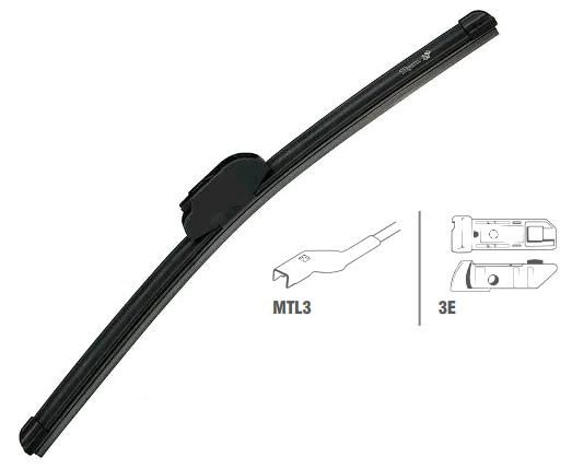 Par Palheta Dianteira 22"/15" - Crossfox 1.6 8v/16v 2012 a 2017 - Lado Motorista / Passageiro - Conexão TL3