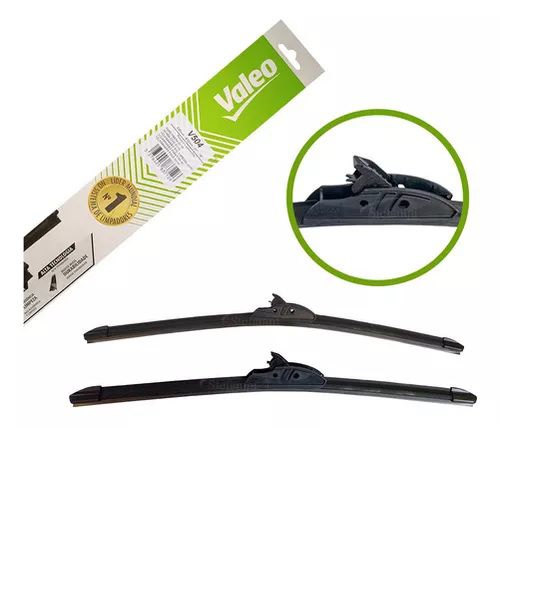Par Palheta Dianteira 21"/19" - Chery A3 1.6 16v após 09/2008... - Lado Motorista / Passageiro - Gancho Limpador Plastico