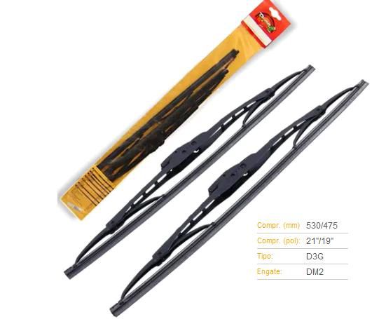 Par Palheta Dianteira 21"/19" - Hilux e SW4 2.5/2.7/3.0 16v - 4.0 24v 2005 a 2015 - Lado Motorista / Passageiro - Conexão G