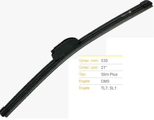 Palheta Dianteira 21" - Tiguan 1.4/2.0 16v após 2009... - Lado Passageiro