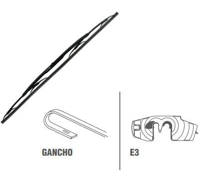 Palheta Dianteira 19" - Duna 1.6 8v 1985 a 1996 - Motorista / Passageiro