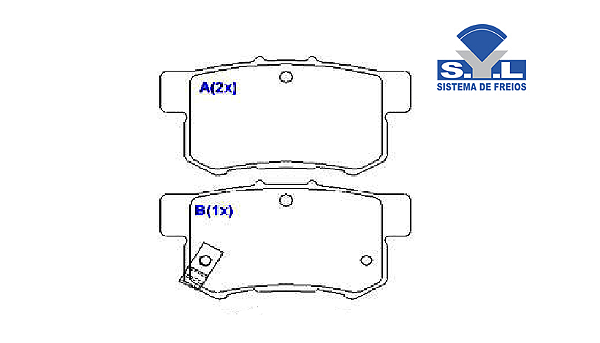 Pastilha Freio Traseiro - Honda CRV 2.0 16v após 2003... - C/Alarme