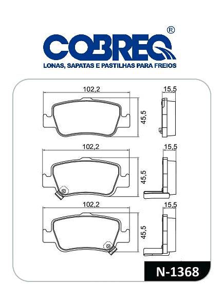 Pastilha Freio Traseiro - Corolla 1.6 16v 2008 a 2011