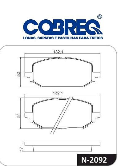 Pastilha Freio Dianteiro - Onix Plus 1.0 12v após 2019...