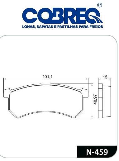 Pastilha Freio Dianteiro - Sólido Kwid 1.0 12v 2017 a 2021