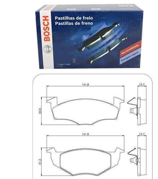 Pastilha Freio Dianteiro - Fox 1.6 8v 2005 a 2014