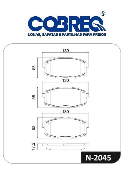 Pastilha Freio Dianteiro - Cerato 2.0 16v Ex/Sx após 2020...
