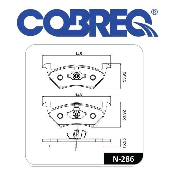 Pastilha Freio Dianteiro - Voyage 1.0/1.6 8v após 2012...