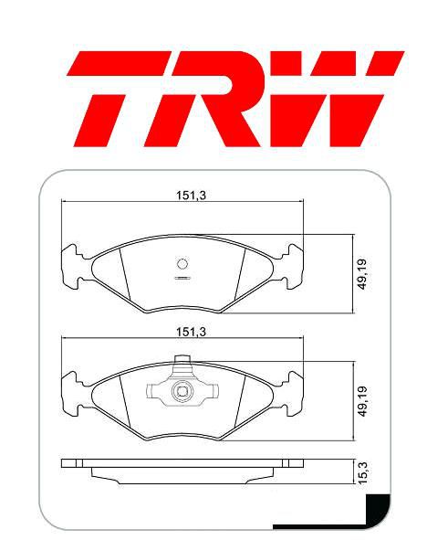 Pastilha Freio Dianteiro - Gol G4 1.0 8v 2008 a 2013