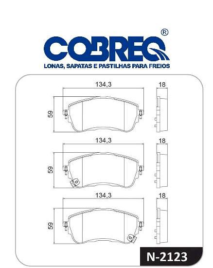 Pastilha Freio Dianteiro - Corolla 1.8 16v - Hybrid após 2019...