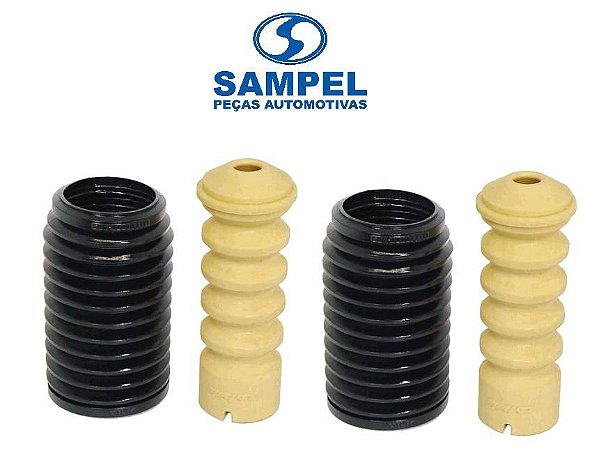 2 Kit Amortecedor Traseiro - Santana 1.8/2.0 8v AP  1984 a 2006 - Batente / Coifa