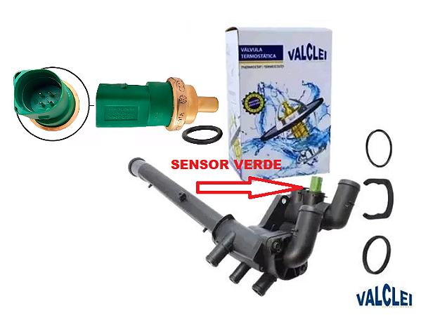 Válvula Termostática e Carcaça/Cavalete - Kombi 1.4 8v 2006 a 2012