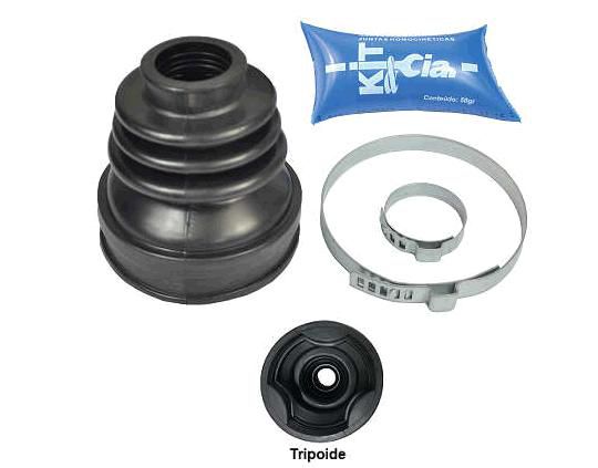 Kit Coifa Homocinética Câmbio - Peugeot 207 2008 a 2015 - Tripoide 30mm